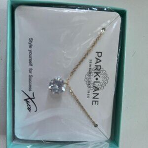 Park Lane CZ pendant on Gold chain